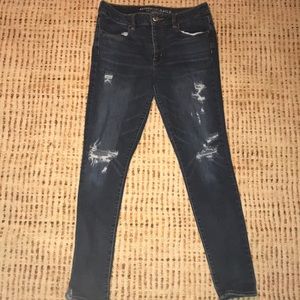 American Eagle dipped jeans